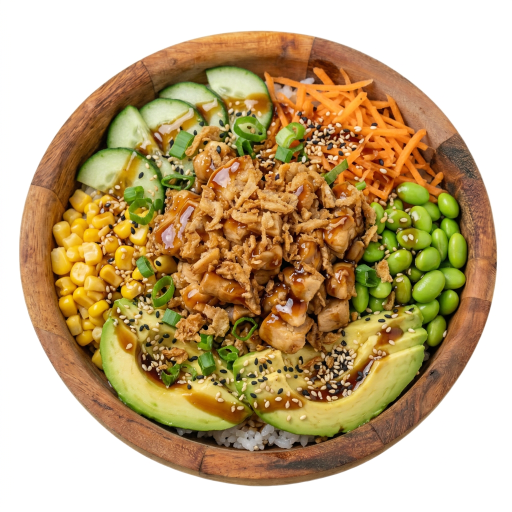 Poké bowl Teriyaki Chicken