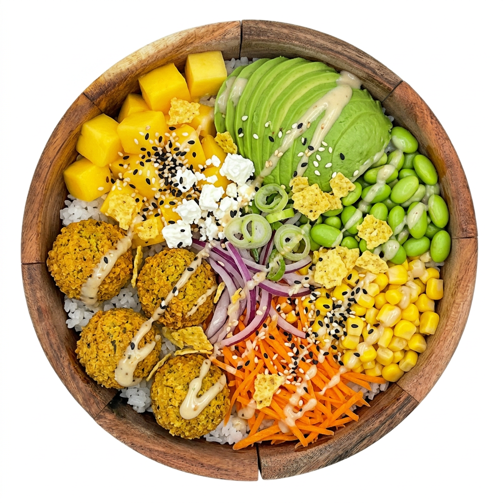 Poké bowl Mango Falafel Fiesta