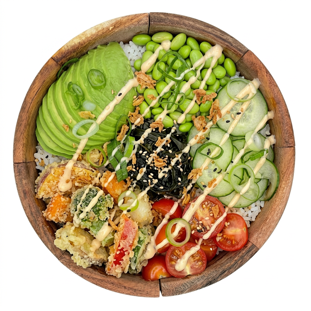 Poké bowl Vegan Crunch